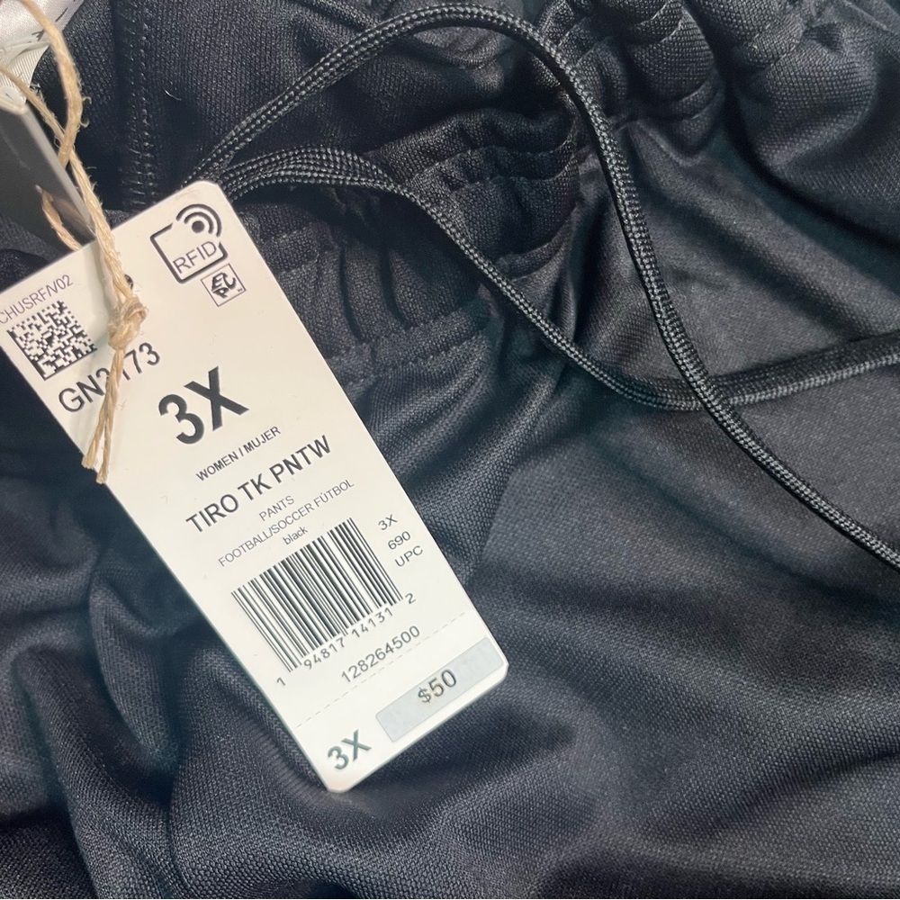 Adidas jogger pants sz 3xl black - Picture 5 of 9